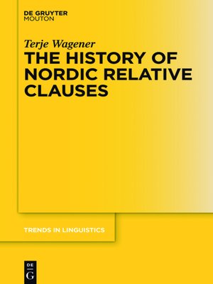 cover image of The History of Nordic Relative Clauses
